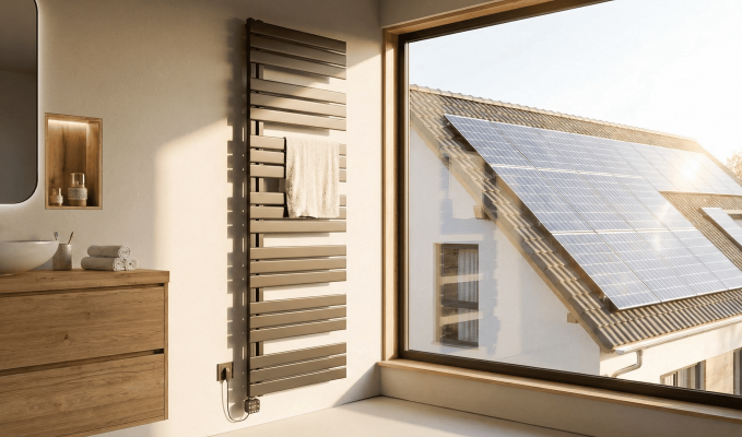 Die Energiewende im Badezimmer: Warum elektrische Badheizkörper und PV-Anlagen das perfekte Team sind - Badheizkörper elektrisch: Ideal für PV-Anlagen