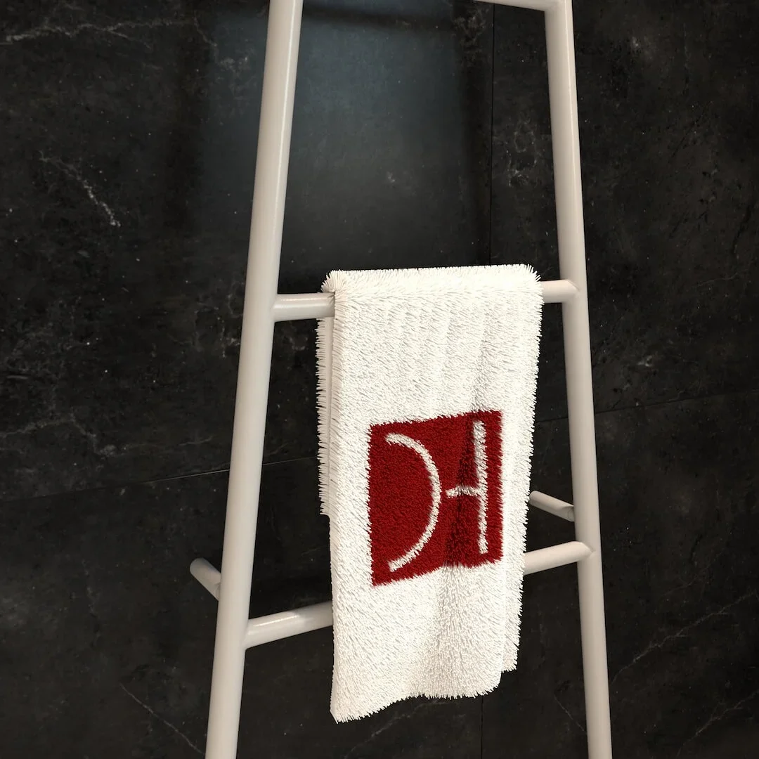 Handtuchleiter modern mit Handtuch
