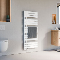 Handtuchheizkörper ALRONA Weiß Seitlich offen rechts oder links inkl. Thermostat 50 cm 140 cm Handtuchheizkörper ALRONA Weiß Seitlich offen rechts oder links inkl. Thermostat 50 cm 140 cm