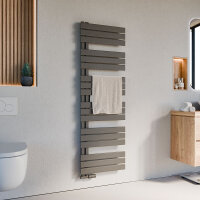 Handtuchheizkörper ALRONA Anthrazit Seitlich offen rechts oder links inkl. Thermostat 50 cm 164 cm Handtuchheizkörper ALRONA Anthrazit Seitlich offen rechts oder links inkl. Thermostat 50 cm 164 cm
