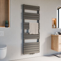 Handtuchheizkörper PANDEMA Anthrazit Seiten und Mittelanschluss inkl. Thermostat 60 cm 160 cm Handtuchheizkörper PANDEMA Anthrazit Seiten und Mittelanschluss inkl. Thermostat 60 cm 160 cm