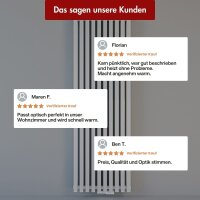 Design Flachheizkörper Paneelheizkörper RILA Vertikal Doppellagig Weiß 48 x 160 cm Ohne