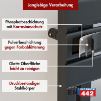 Handtuchheizkörper elektrisch ALRONA Schwarz Seitlich offen inkl. Heizstab 60 x 140 cm Steckerfertig
