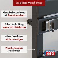 Handtuchheizkörper elektrisch PANDEMA Schwarz inkl. Heizstab und Glykol 60 cm 180 cm