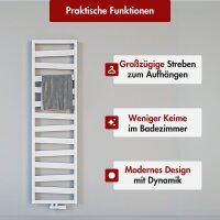 Badheizkörper Mittelanschluss ZEBRA Weiß 50 cm 134 cm