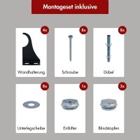 Paneelheizkörper Flachheizkörper RILA Vertikal Doppellagig Schwarz