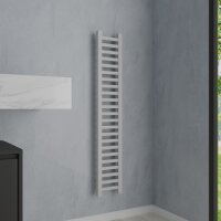 Handtuchheizkörper Badheizkörper LUMIRA Weiß Seitenanschluss 20 cm 140 cm Handtuchheizkörper Badheizkörper LUMIRA Weiß Seitenanschluss 20 cm 140 cm