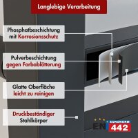 Handtuchheizkörper elektrisch LUMIRA Schwarz inkl. Heizstab