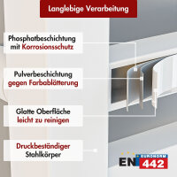 Handtuchheizkörper elektrisch LUMIRA Weiß inkl. Heizstab