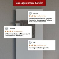 Handtuchheizkörper SOLARA Weiß inkl. 2 Handtuchhalter 45 cm 150 cm Ohne