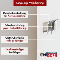Handtuchheizkörper SOLARA Weiß inkl. 2 Handtuchhalter 45 cm 170 cm Weiß