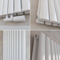 Design Flachheizkörper Paneelheizkörper TAYLOR Vertikal Weiss 60 x 180 cm Ohne