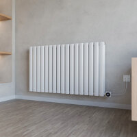 Design Flachheizkörper Paneelheizkörper elektrisch TAYLOR Horizontal Doppellagig Weiß inkl. Heizstab 100 x 60 Steckerfertig Design Flachheizkörper Paneelheizkörper elektrisch TAYLOR Horizontal Doppellagig Weiß inkl. Heizstab 100 x 60 Steckerfertig