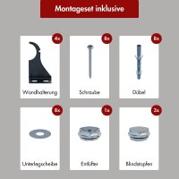 Paneelheizkörper TAYLOR Horizontal Doppellagig Schwarz