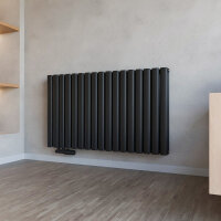 Design Flachheizkörper Paneelheizkörper TAYLOR Horizontal Doppellagig Schwarz 100 x 60 cm Design Flachheizkörper Paneelheizkörper TAYLOR Horizontal Doppellagig Schwarz 100 x 60 cm
