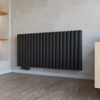 Design Flachheizkörper Paneelheizkörper TAYLOR Horizontal Doppellagig Schwarz 120 x 60 cm Design Flachheizkörper Paneelheizkörper TAYLOR Horizontal Doppellagig Schwarz 120 x 60 cm