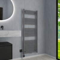 Handtuchheizkörper Mischbetrieb Badheizkörper ALPIYA Anthrazit Mittelanschluss Gebogen inkl. Heizstab und Thermostatventil 60 cm 160 cm Handtuchheizkörper Mischbetrieb Badheizkörper ALPIYA Anthrazit Mittelanschluss Gebogen inkl. Heizstab und Thermostatventil 60 cm 160 cm