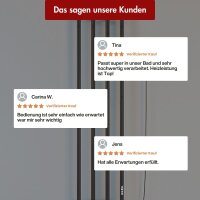 Handtuchwärmer elektrisch PLUG-AND-HEAT Schwarz mit Handtuchhaltern 35 x 140 cm