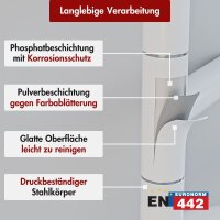 Handtuchwärmer elektrisch PLUG-AND-HEAT schwenkbar Weiß 51 x 62 cm