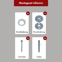 Handtuchwärmer elektrisch PLUG-AND-HEAT schwenkbar Weiß 51 x 62 cm
