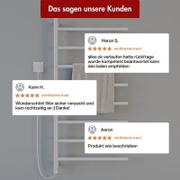 Handtuchwärmer elektrisch PLUG-AND-HEAT seitlich offen Weiß 50 x 120 cm
