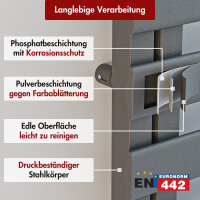 Handtuchheizkörper Premium ALRONA Seitlich offen Anthrazit 60 cm 160 cm
