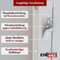 Paneelheizkörper Flachheizkörper LAVA ECO Vertikal Doppellagig Weiß 61 cm 160 cm