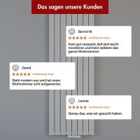 Paneelheizkörper Flachheizkörper LAVA ECO Vertikal Doppellagig Weiß 61 cm 160 cm