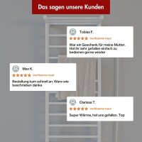 Handtuchwärmer elektrisch PLUG-AND-HEAT mit Handtuchablage Weiß