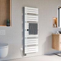 Handtuchheizkörper elektrisch ALRONA Seitlich offen Weiß inkl. Heizstab SMART 60 cm 164 cm Handtuchheizkörper elektrisch ALRONA Seitlich offen Weiß inkl. Heizstab SMART 60 cm 164 cm
