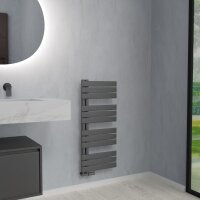 Handtuchheizkörper ALRONA Anthrazit Seitlich offen rechts oder links inkl. Thermostat 50 cm 115 cm Handtuchheizkörper ALRONA Anthrazit Seitlich offen rechts oder links inkl. Thermostat 50 cm 115 cm
