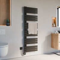 Handtuchheizkörper elektrisch ALRONA Seitlich offen Schwarz inkl. Heizstab SMART und Glykol 50 cm 164 cm Handtuchheizkörper elektrisch ALRONA Seitlich offen Schwarz inkl. Heizstab SMART und Glykol 50 cm 164 cm
