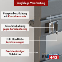 Handtuchheizkörper elektrisch PANDEMA Anthrazit inkl. Heizstab SMART und Glykol 50 cm 140 cm