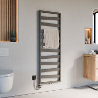 Badheizkörper elektrisch Mittelanschluss ZEBRA Anthrazit ohne Heizstab 50 cm 156 cm Badheizkörper elektrisch Mittelanschluss ZEBRA Anthrazit ohne Heizstab 50 cm 156 cm