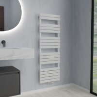 Handtuchheizkörper Mischbetrieb PANDEMA Weiß Mittel- und Seitenanschluss inkl. Heizstab ESSENTIAL und Thermostat 60 cm 180 cm Handtuchheizkörper Mischbetrieb PANDEMA Weiß Mittel- und Seitenanschluss inkl. Heizstab ESSENTIAL und Thermostat 60 cm 180 cm