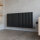 Design Flachheizkörper Paneelheizkörper elektrisch TAYLOR Horizontal Schwarz