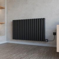 Design Flachheizkörper Paneelheizkörper elektrisch TAYLOR Horizontal Doppellagig Schwarz ohne Heizstab 100 x 60 cm Design Flachheizkörper Paneelheizkörper elektrisch TAYLOR Horizontal Doppellagig Schwarz ohne Heizstab 100 x 60 cm