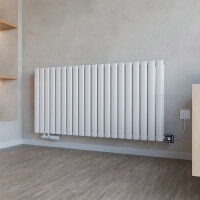 Design Flachheizkörper Paneelheizkörper TAYLOR Horizontal Doppellagig Weiß inkl. Heizstab SMART und Thermostatventil 120 x 60 cm Design Flachheizkörper Paneelheizkörper TAYLOR Horizontal Doppellagig Weiß inkl. Heizstab SMART und Thermostatventil 120 x 60 cm