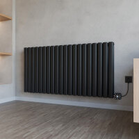 Design Flachheizkörper Paneelheizkörper elektrisch TAYLOR Horizontal Doppellagig Schwarz ohne Heizstab 120 x 60 cm Design Flachheizkörper Paneelheizkörper elektrisch TAYLOR Horizontal Doppellagig Schwarz ohne Heizstab 120 x 60 cm