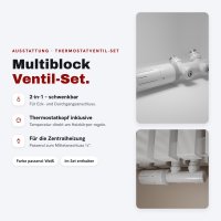 Handtuchheizkörper ROUND ALRONA Weiß 50 x 140 cm inkl. Multiblock-Ventil – Design Badheizkörper Rund Handtuchtrockner