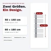 Elektrischer Handtuchheizkörper ROUND ALRONA Weiß 50 x 140 cm steckerfertig inkl. WLAN-Heizstab Smart 600 W befüllt