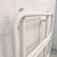 LOOP Design-Handtuchheizkörper 60x160 cm Weiß Zentralheizung oder elektrisch